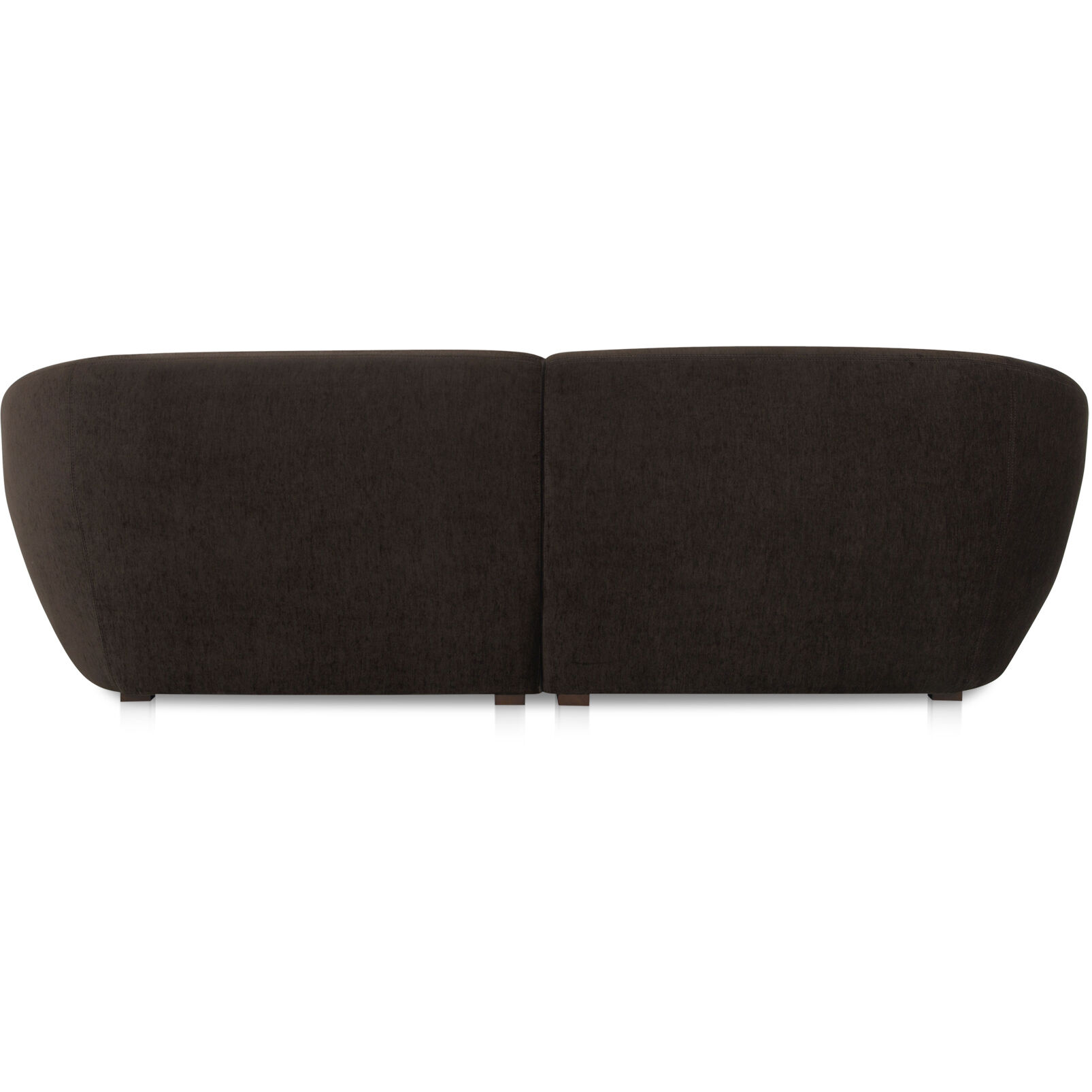 Amelia Brown Modular Right Sectional in Dark Brown, Nook